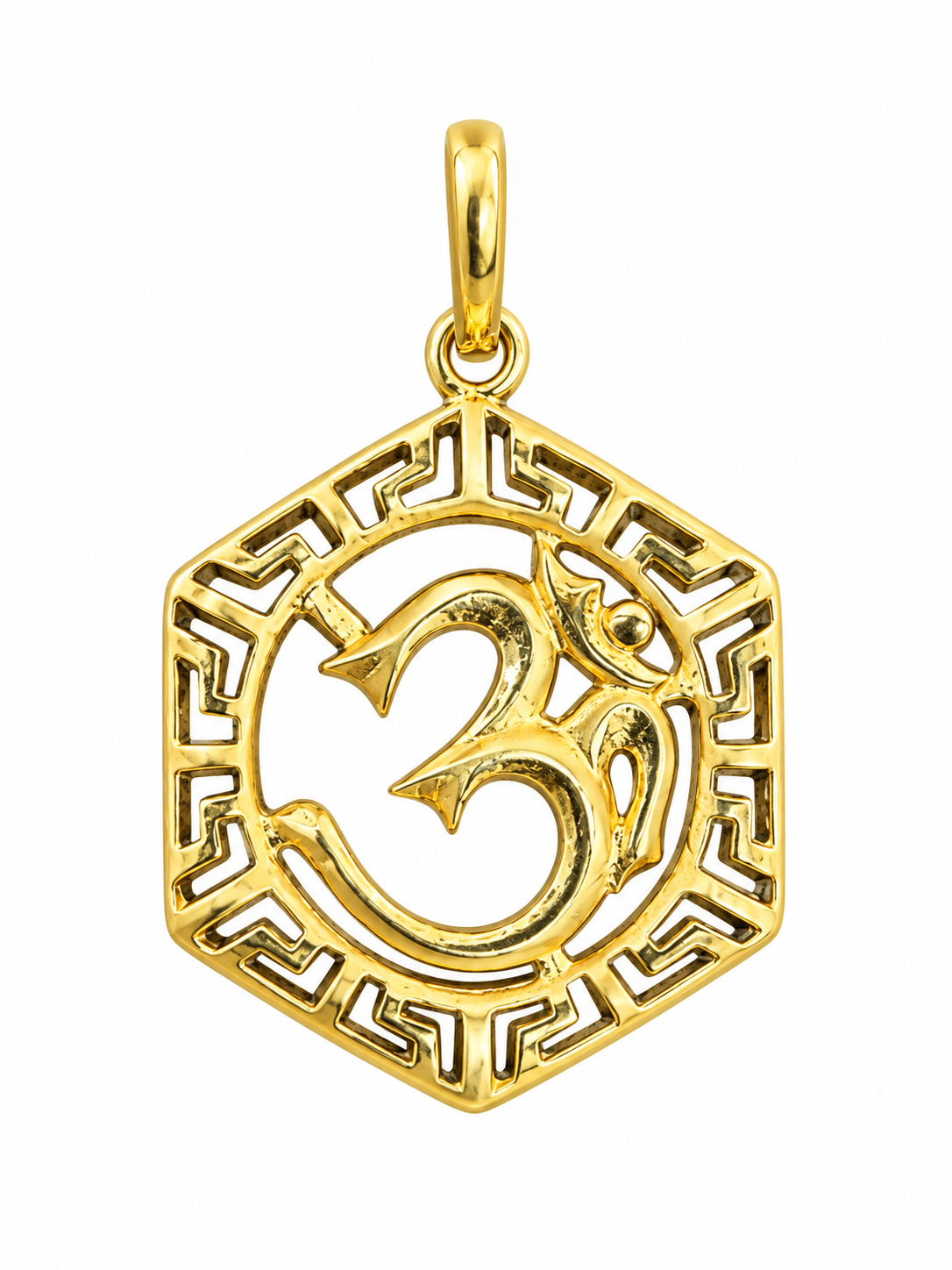 22KT Gold Om Pendant